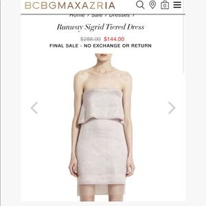 BCBG Formal Pink Dress Holiday Blush Runway